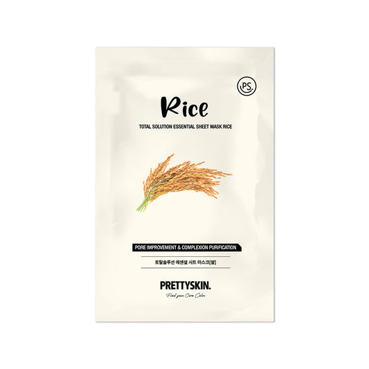 PS.PRETTYSKIN TOTAL SOLUTION ESSENTIAL SHEET MASK RICE