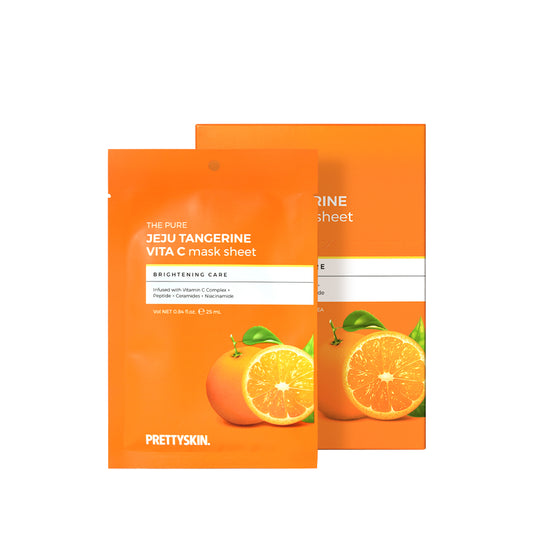 PS.PRETTYSKIN THE PURE JEJU TANGERINE VITA C MASK SHEET