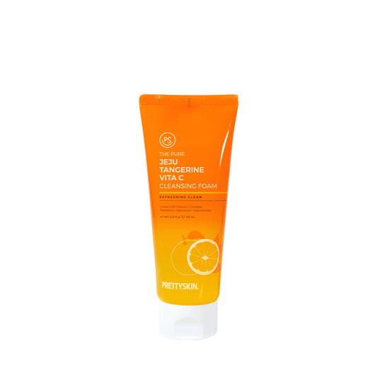PS.PRETTYSKIN THE PURE JEJU TANGERINE VITA C CLEANSING FOAM